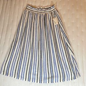 NWT A New Day linen blend maxi skirt with elastic waistband